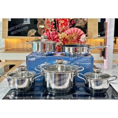 Bộ Nồi Inox KAFF KF-ST005FR 5 Món 9 Chi Tiết