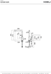 Vòi rửa bát cần cứng Nobili Mania NB214 - Nhập khẩu 100% từ Ý