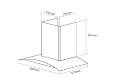 Máy hút mùi cảm biến vẫy tay thông minh - Canzy CZ-H1170KC