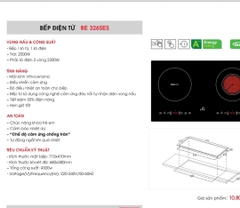 Bếp điện từ Bauer BE 326SES - Inverter 30%