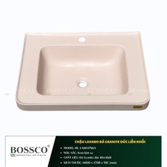 Chậu Lavabo Đá Granite Đúc Liền Khối BOSSCO BC-LA6047KKS