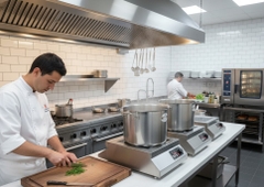 Bếp từ công nghiệp Fuger FG 775B Plus 5000W – IGBT Đức kép – Sôi liu riu – Bản Plus 2025