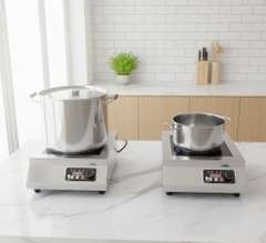 Bếp từ công nghiệp Fuger FG 775B Plus 5000W – IGBT Đức kép – Sôi liu riu – Bản Plus 2025