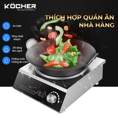 Bếp Từ Công Nghiệp Kocher CI-3500C – Mặt Lõm 3500W
