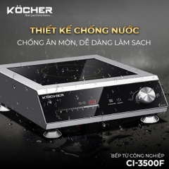 Bếp từ công nghiệp Kocher CI-3500F – Inverter 50% điện – Mâm kép 3500W