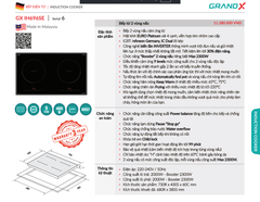 Bếp từ đôi GrandX GX-IH696SE Series 6 Malaysia - Gemany IC kép