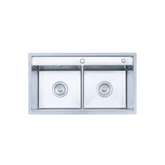 Chậu rửa bát Nobinox Lumia NJ508D - Inox 304 Posco, Hạt Linen Chống Xước