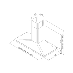 Máy hút mùi Malloca VARESE-K5020 - Nhập khẩu Ý