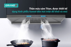 Hút mùi chữ T GrandX GX H70T81G - 1150m³/h Inverter BLDC Smart