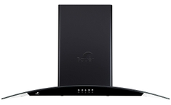 Máy Hút Mùi Bauer BC 70EC1B - Kính cong đen 1200m3/h