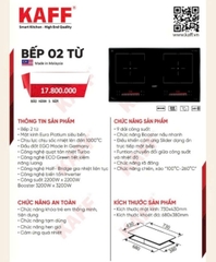 Bếp Từ Đôi KAFF KF-GT3048II - Nhập Khẩu Malaysia, Đầu Đốt E.G.O