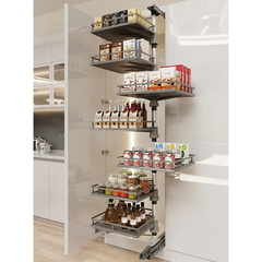 Rổ xoay Hafele KARA VARIO 595.82.805 - Hệ tủ đồ khô 6 tầng