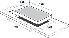 Bếp từ 3 vùng nấu Canzy CZ-ML86GA - Malaysia