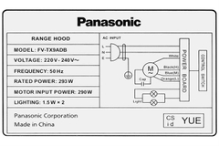 Máy Hút Mùi Chữ T Panasonic FV-TX9ADBYUE