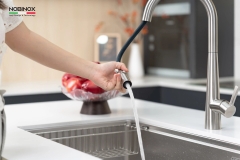 Vòi rửa bát dây rút Nobinox Winto NX501