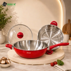 Chảo sâu lòng có xửng hấp CH30MD Arber 30cm đa năng