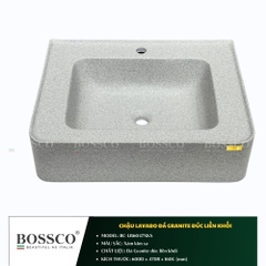 Chậu Lavabo Đá Granite Đúc Liền Khối BOSSCO BC-LB6047XKS