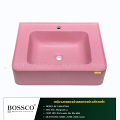 Chậu Lavabo Đá Granite Đúc Liền Khối BOSSCO BC-LB6047HKS
