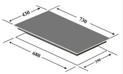 Bếp Từ Đôi KAFF KF-GT3048II - Nhập Khẩu Malaysia, Đầu Đốt E.G.O