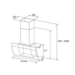 Máy Hút Mùi KAFF KF-LUX AT70FH BK - Auto Đóng Mở