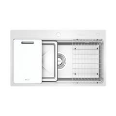 Chậu Rửa Bát KN8751TS Dekor: Chống Xước Linen - Workstation Sink