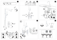 Vòi rửa bát cần cứng Nobili Mania NB214 - Nhập khẩu 100% từ Ý