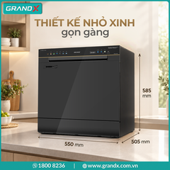 Máy rửa bát GrandX SMS6GX10G - Để bàn 13 bộ PTC