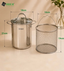 Nồi chiên ngập dầu AN-03VH Arber kèm giỏ inox