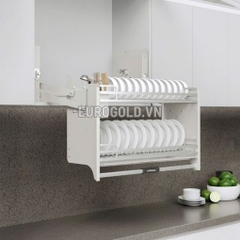 Giá bát nâng hạ Eurogold EVI170W (EVI970LW) - Inox 304 Nan dẹt - Trắng