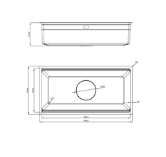 Chậu rửa bát 1 hố Nobinox LIRA NJ566D - Kích thước lớn 860mm