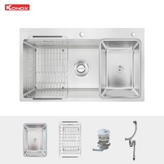 Chậu Rửa Bát KN8248SO Dekor: Chống Xước Linen - Workstation Sink