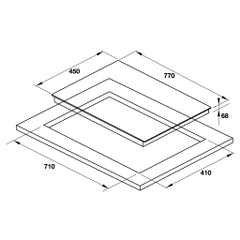 Bếp hỗn hợp từ và điện Hafele HC-M772D - 536.61.695