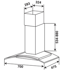 Máy Hút Mùi KAFF KF-GB209TB - 900mm BLDC