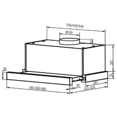 Máy hút mùi âm tủ FS SYP 60EB