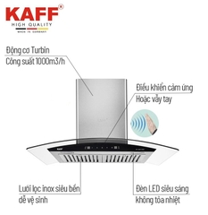 Máy Hút Mùi KAFF KF-GPT7069 - Vẫy tay thông minh 1000m3/h