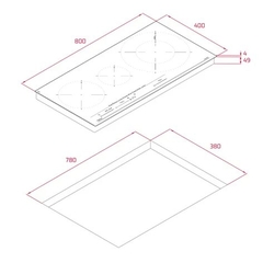 Bếp từ Teka IZC 83620 MST BK - Mặt Kính Quartzium