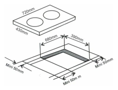 Bếp điện từ Arber AB408B hỗn hợp
