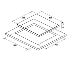 Bếp hồng ngoại 3 vùng nấu Hafele HC-R603D - 536.01.901