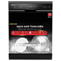 Máy rửa bát KOCHER X15B - Dung tích 17 bộ - Sấy Extra Plus Drying