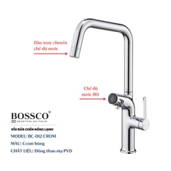Vòi rửa chén nóng lạnh BOSSCO BC-012 Crom