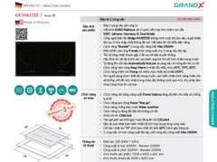Bếp từ Grandx GX IH615SE Series 6 Malaysia - Inverter 2500W