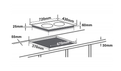 Bếp từ đôi Chef's EH-DIH361