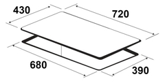 Bếp từ đôi KAFF KF-SD300II nhập Malaysia