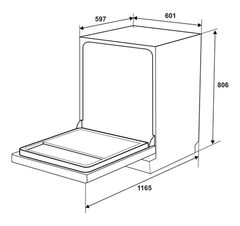 Máy rửa chén độc lập Hafele HDW-F6012S 535.29.671