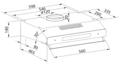 Máy hút mùi cổ điển cảm ứng vẫy tay Canzy CZ H2060CD