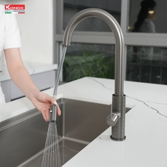 Vòi rửa bát Konox Venice Gun Metal - Sắc màu xám chì