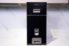 Thùng gạo GrandX XR.G301B mặt kính cường lực đen dung tích 25kg