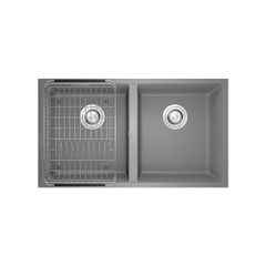 Chậu rửa bát đá Konox Veloci 760D Grey