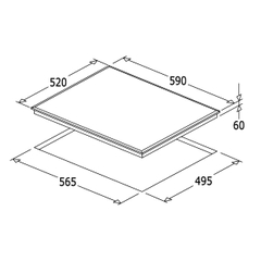 Bếp từ 3 vùng nấu Hafele HC-I6037B nhập Spain 536.61.801