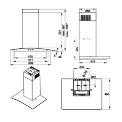Máy hút mùi gắn tường Hafele HH-WG90B 539.81.185